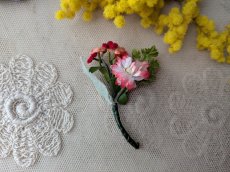 画像5: フランスヴィンテージ　小さな布花3つセット (5)