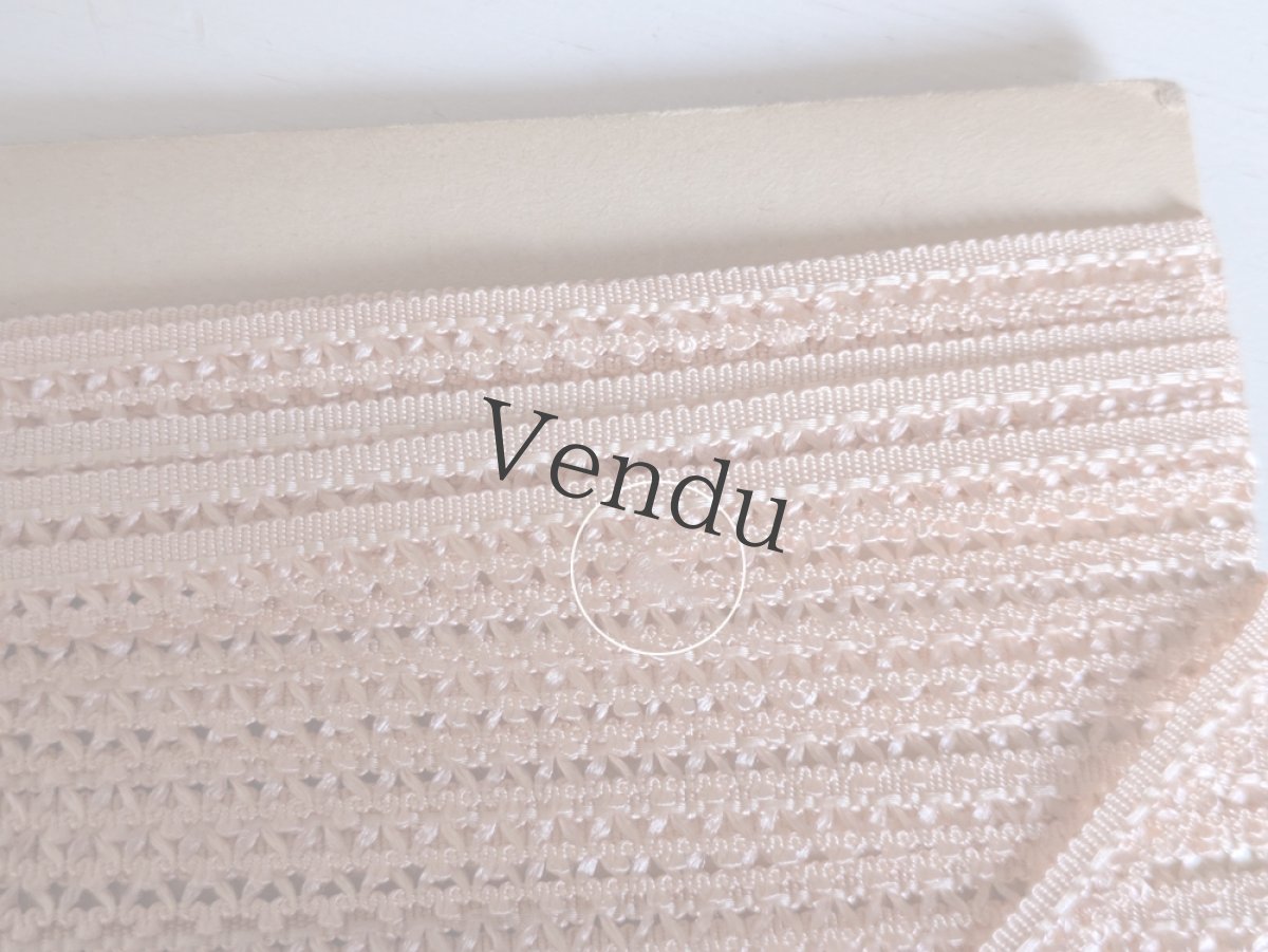 画像5: フランスヴィンテージ 巻きリボン ピンク 15m以上 (5)