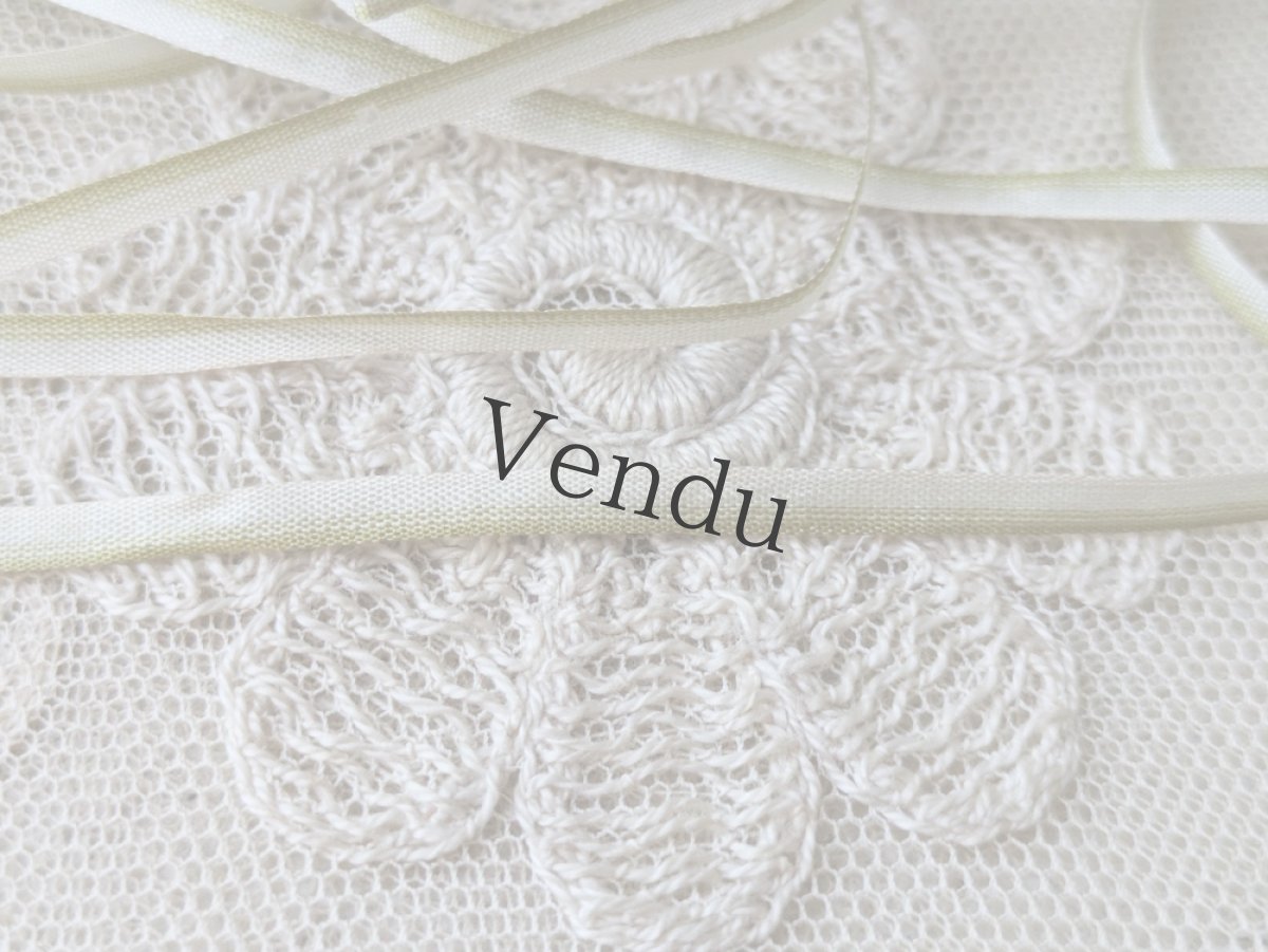 画像4: フランス 1900年前後  台紙巻きリボン刺繍用シルクリボン グリーングラデ 656cm (4)