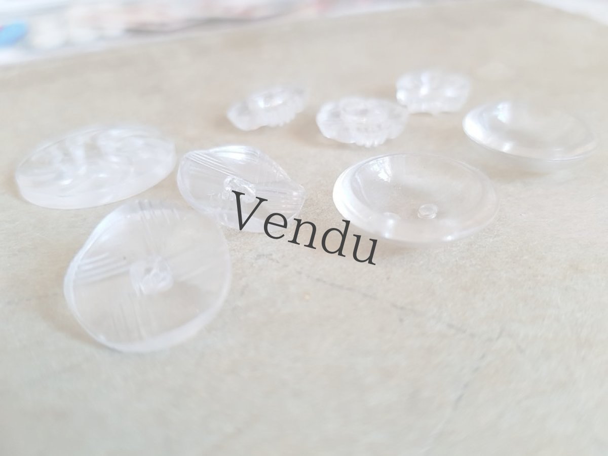 画像5: ヴィンテージ　ルーサイトボタン アソート　８個セット (5)