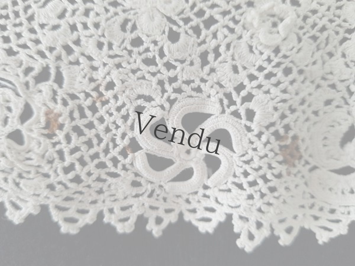 画像7: アンティーク　アイリッシュクロッシェレースのつけ襟 (7)