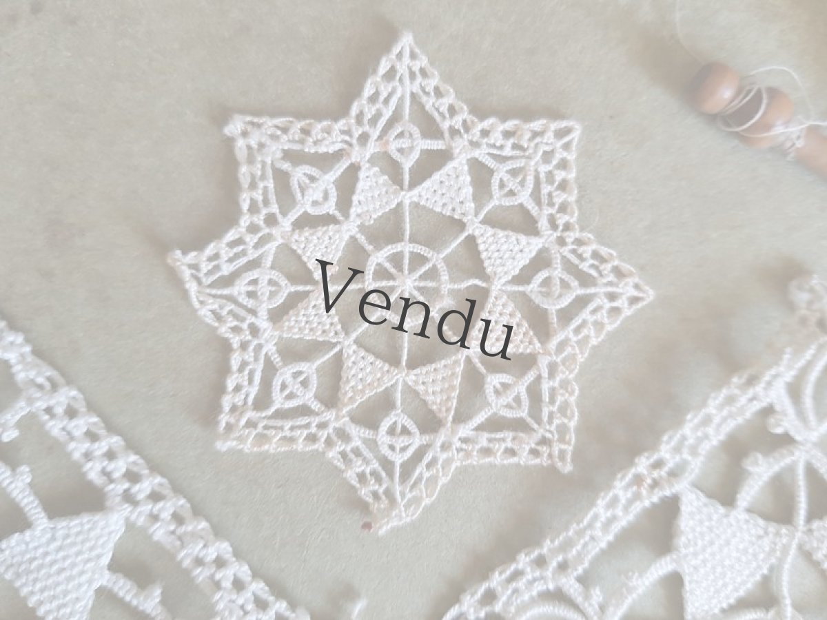 画像4: ヴィンテージ　レースのモティーフセット (4)