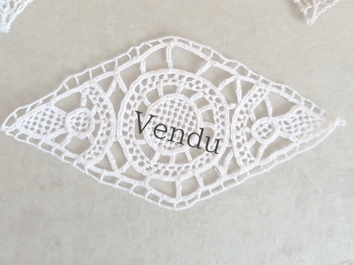 画像6: ヴィンテージ　レースのモティーフセット (6)