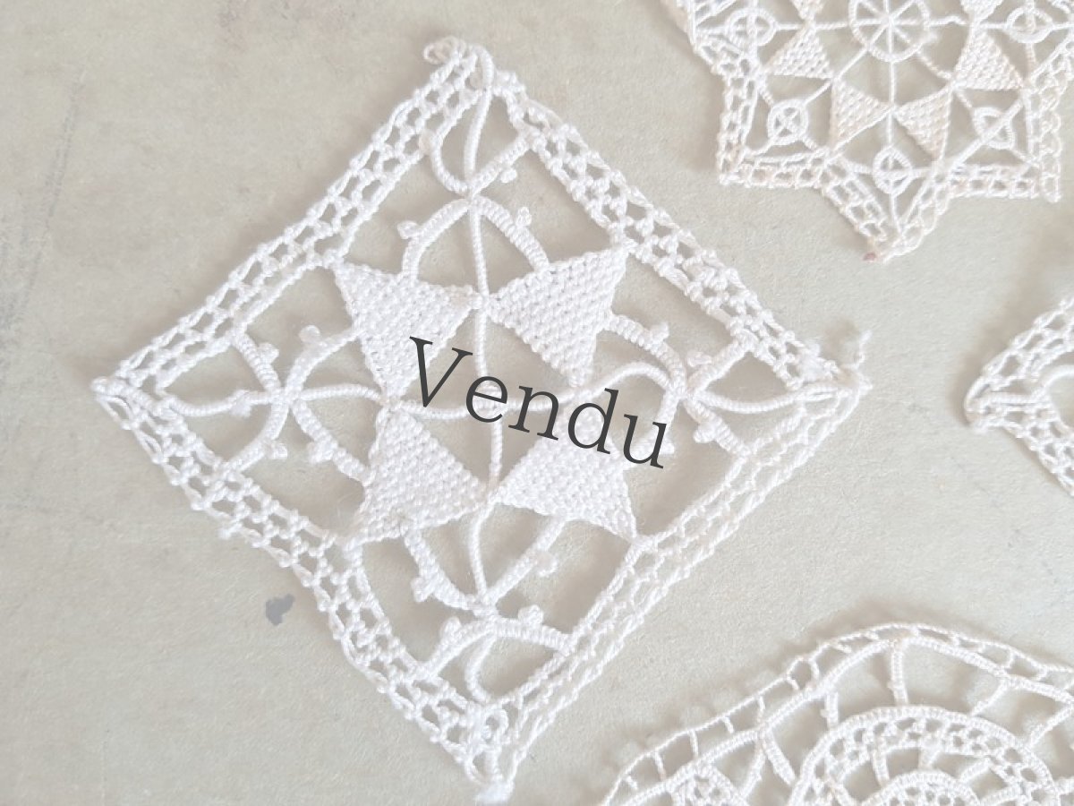 画像5: ヴィンテージ　レースのモティーフセット (5)