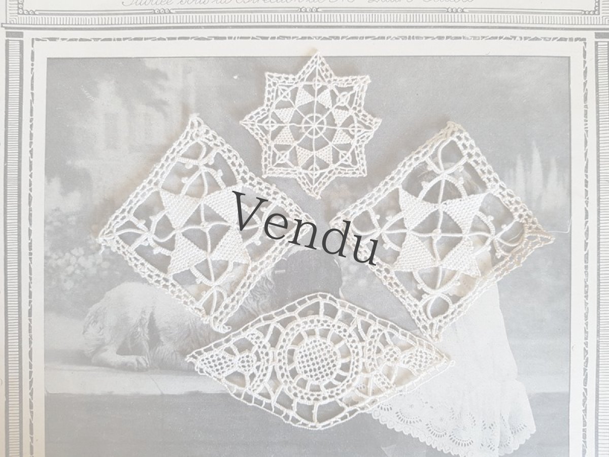 画像2: ヴィンテージ　レースのモティーフセット (2)