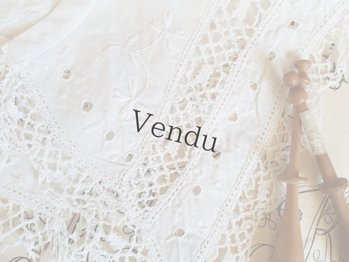 画像5: ヴィンテージ　ボビンレースのつけ襟 (5)