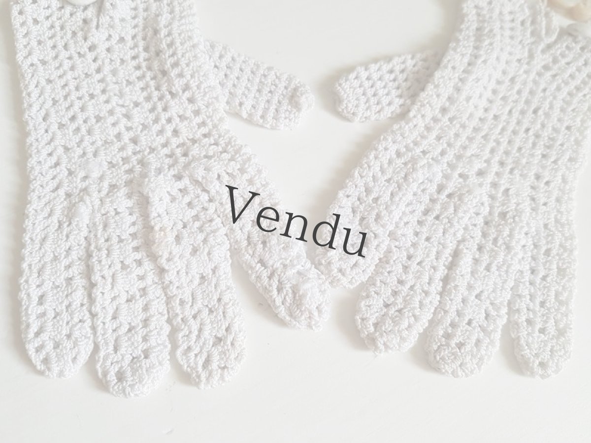 画像4: アンティーク　ちいさな手袋 (4)