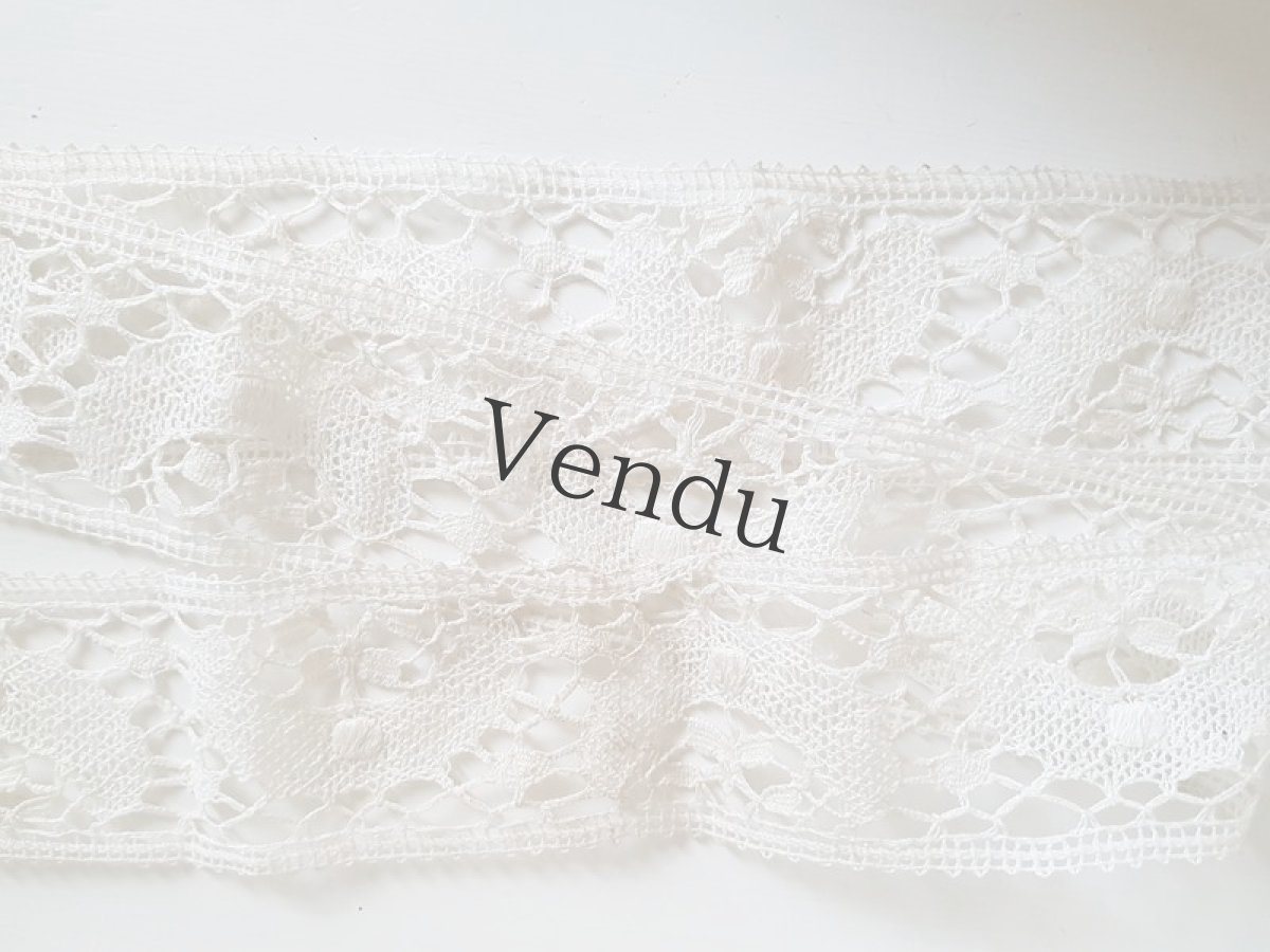 画像4: ヴィンテージ　さくらんぼのクロッシェレースブレード (4)