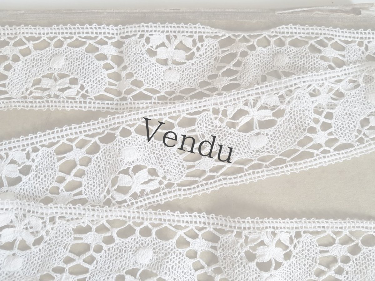 画像3: ヴィンテージ　さくらんぼのクロッシェレースブレード (3)