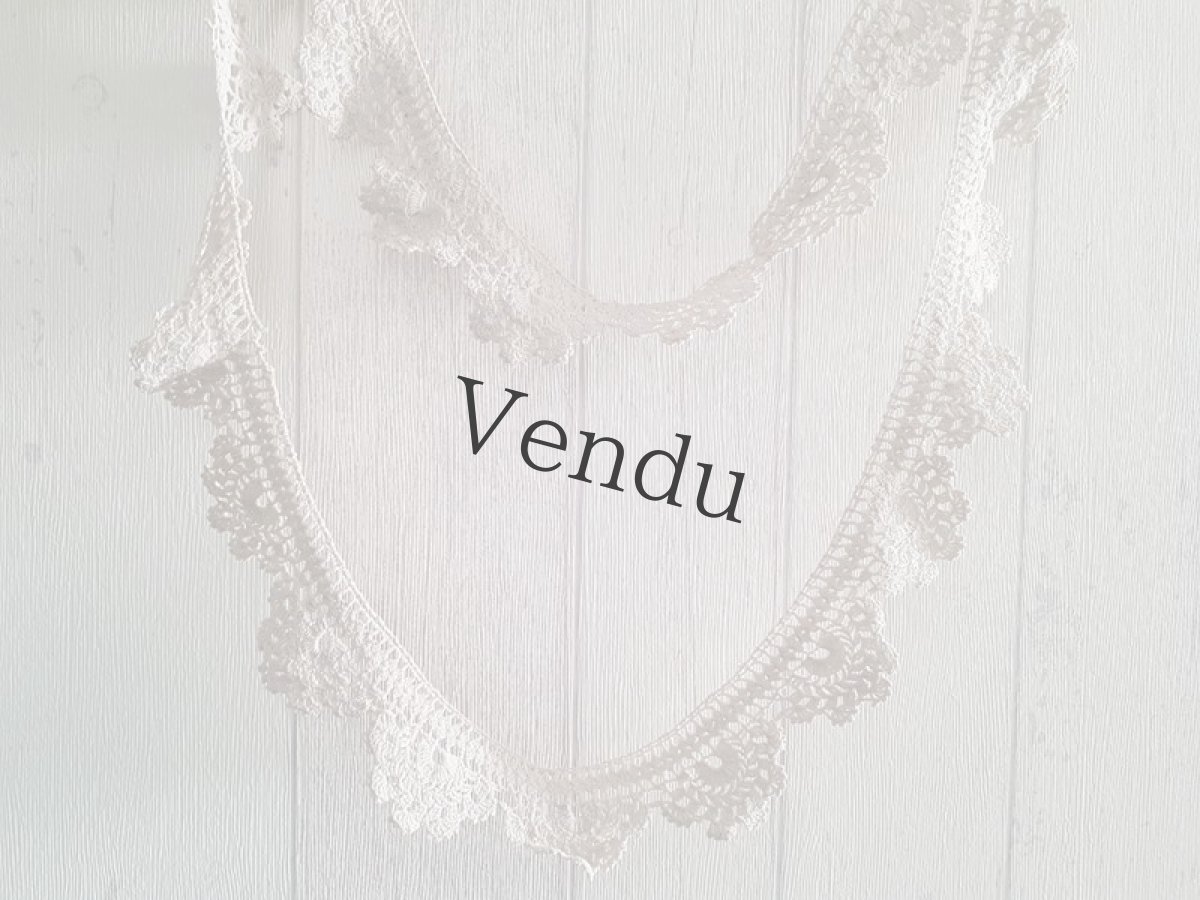 画像3: フランスアンティーク　大きく繋がったクロッシェレース (3)