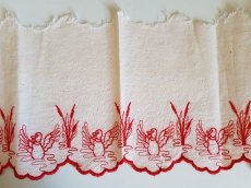 画像4: ヴィンテージ　カモの刺繍リボントリム (4)