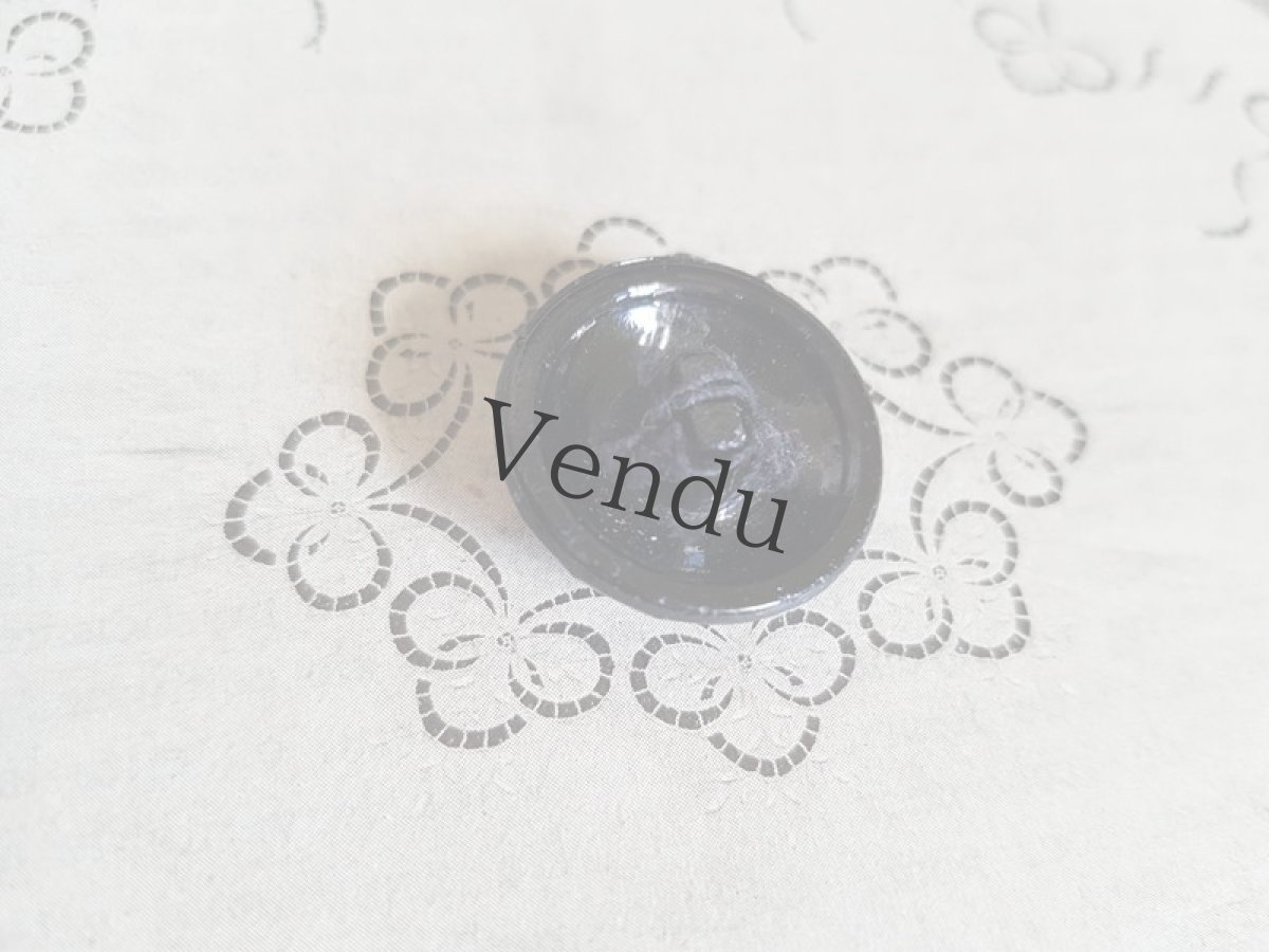 画像6: アンティーク　フレンチジェットボタン 22ｍｍ　２個セット (6)