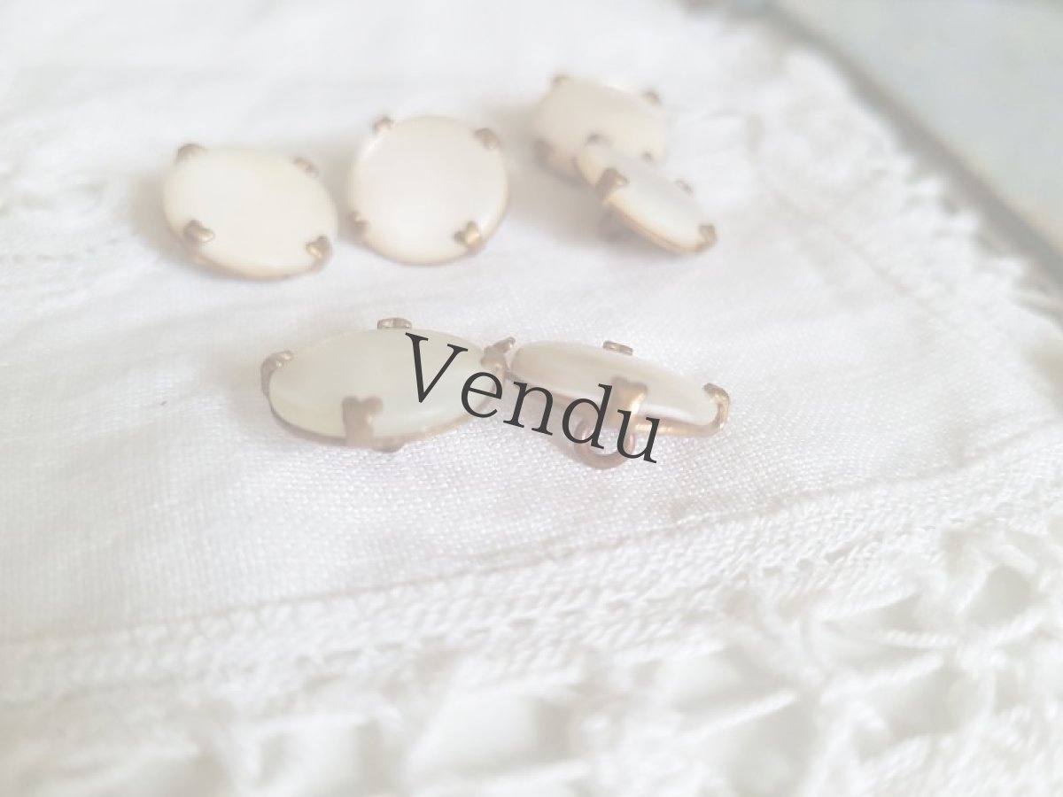 画像6: アンティーク　留め金つき貝ボタン 14ｍｍ　２個セット (6)