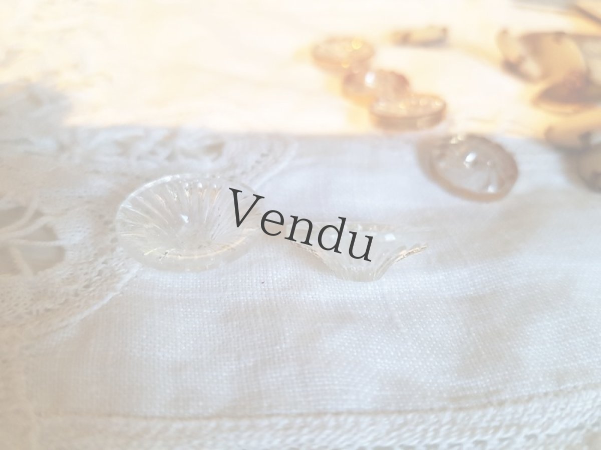 画像6: アンティーク　ガラスボタン 13mm　２個セット (6)