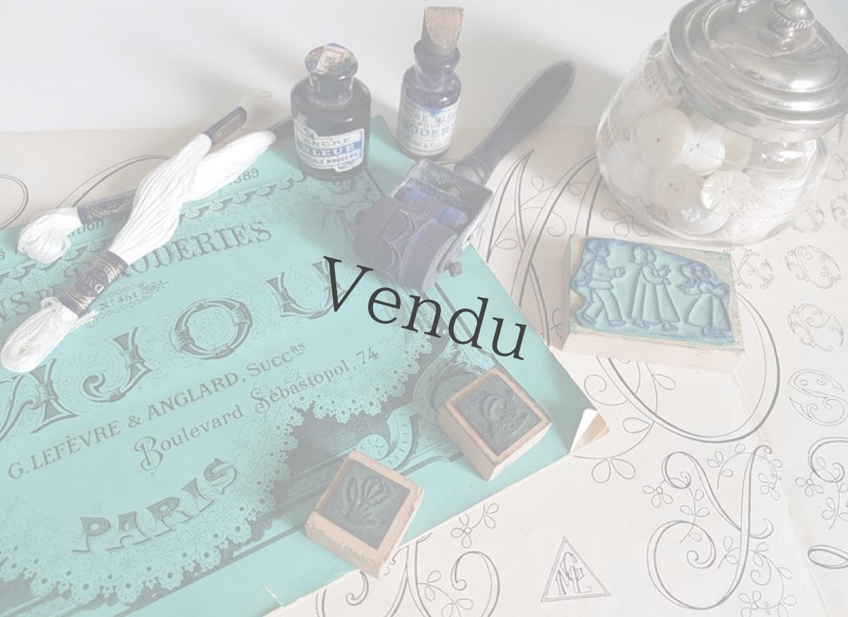 画像7: フランスアンティーク　SAJOU 刺繍アルファベット図案集 DESSINS DE BRODERIRS ALBAM No.451 (7)