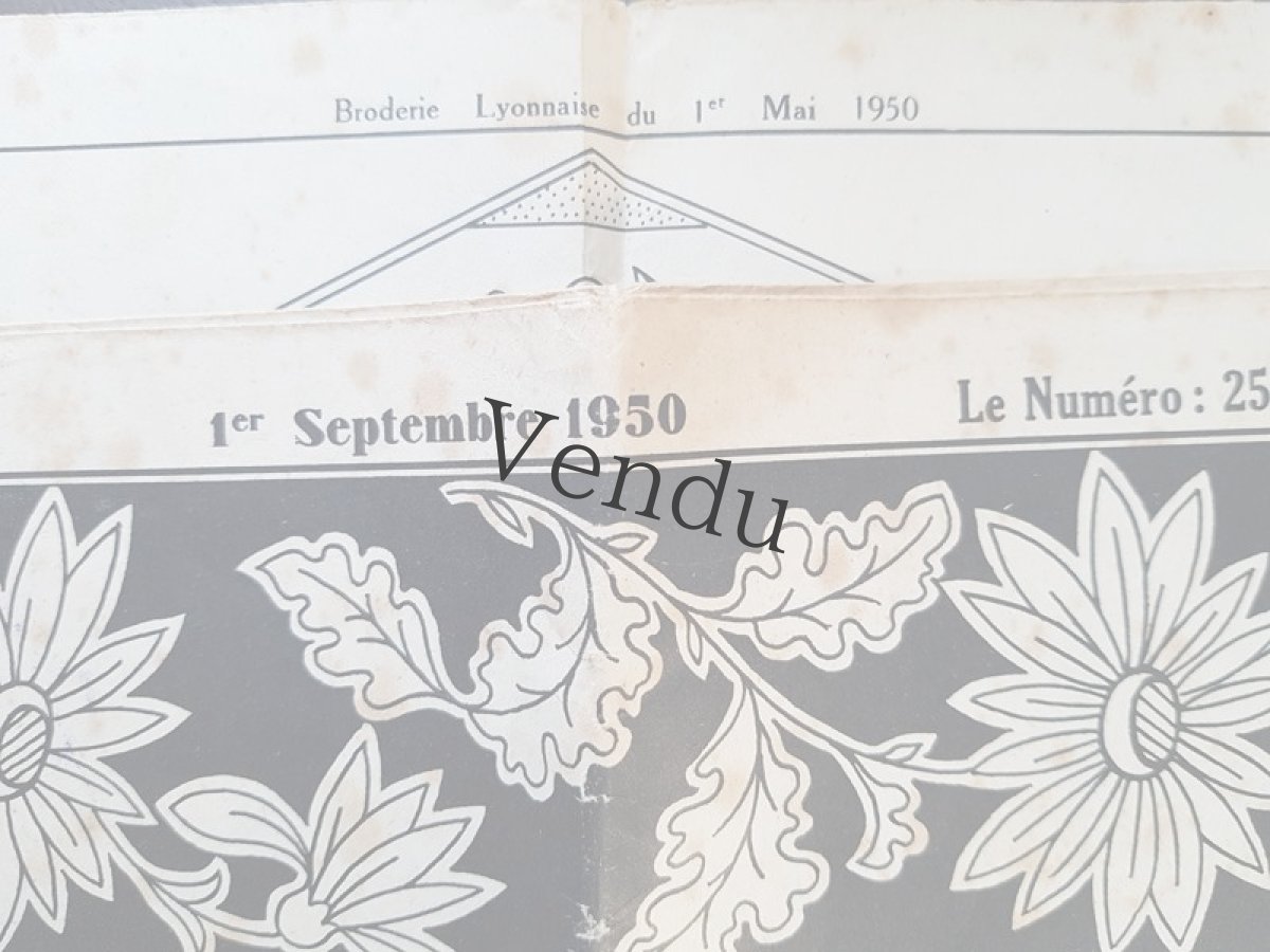 画像4: 1950年9月の刺繍新聞 LA BRODERIE LYONNAISE (4)