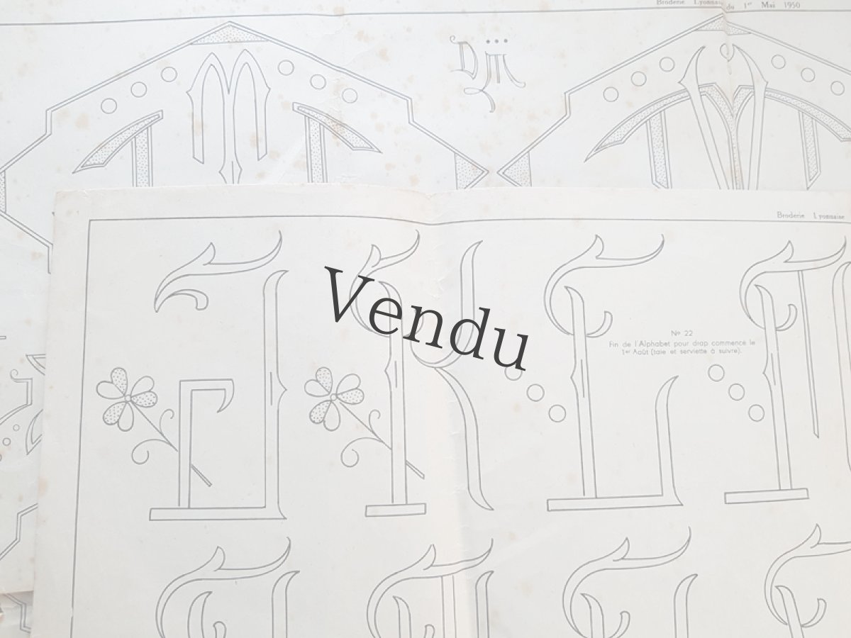 画像5: 1950年9月の刺繍新聞 LA BRODERIE LYONNAISE (5)