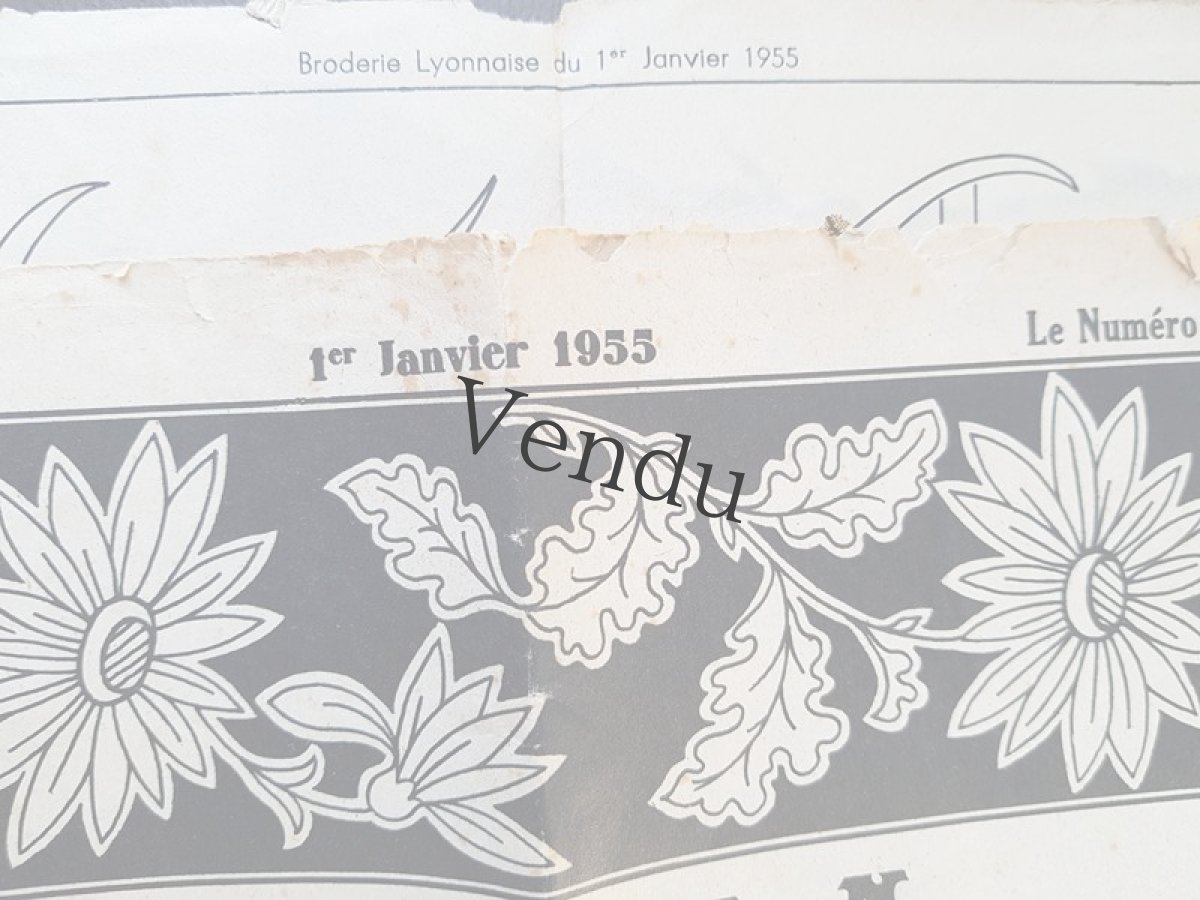 画像4: 1955年1月の刺繍新聞 LA BRODERIE LYONNAISE (4)