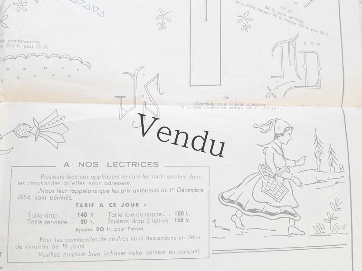 画像5: 1955年1月の刺繍新聞 LA BRODERIE LYONNAISE (5)