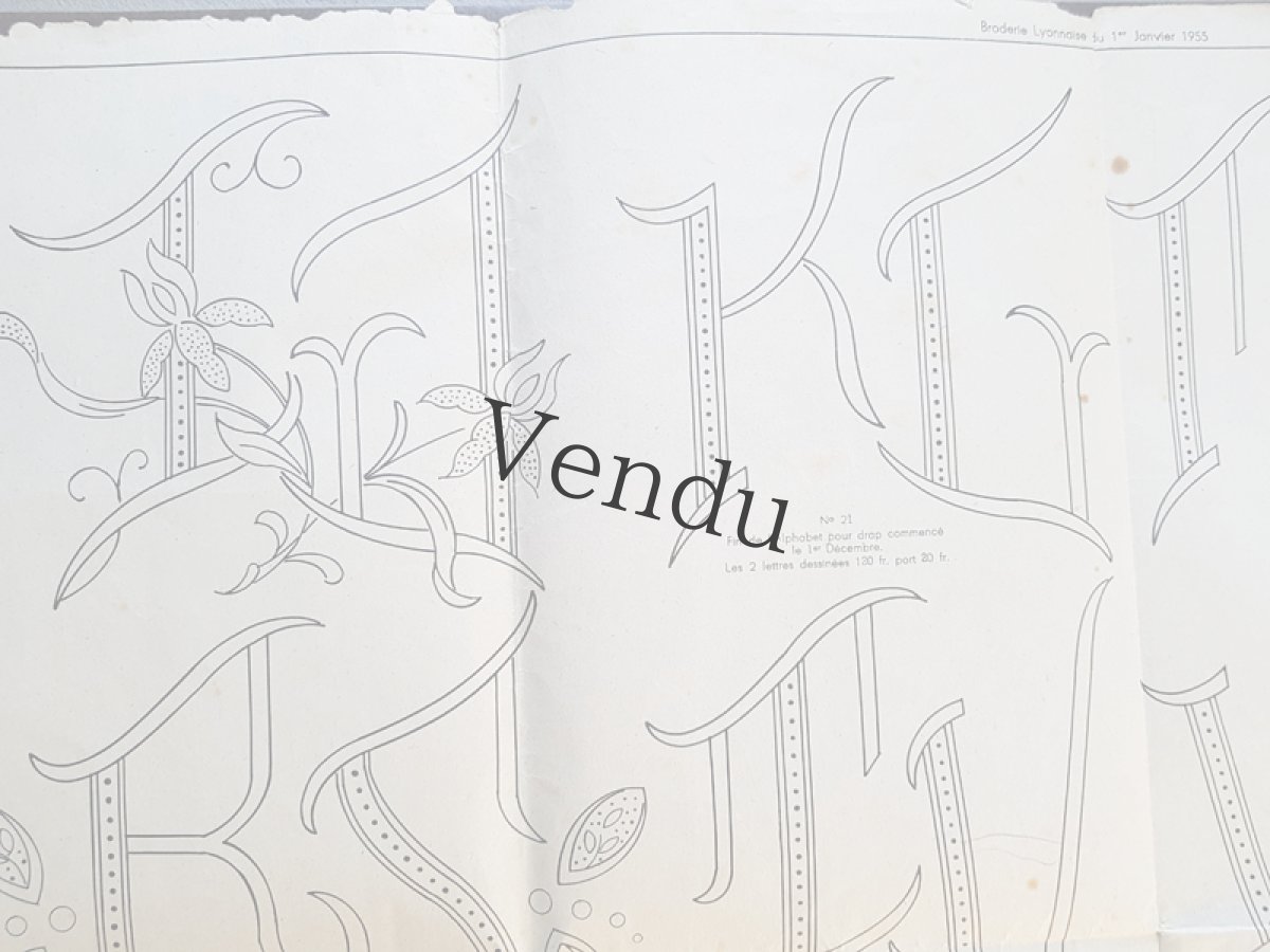 画像6: 1955年1月の刺繍新聞 LA BRODERIE LYONNAISE (6)