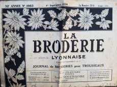 画像1: 1950年9月の刺繍新聞 LA BRODERIE LYONNAISE (1)