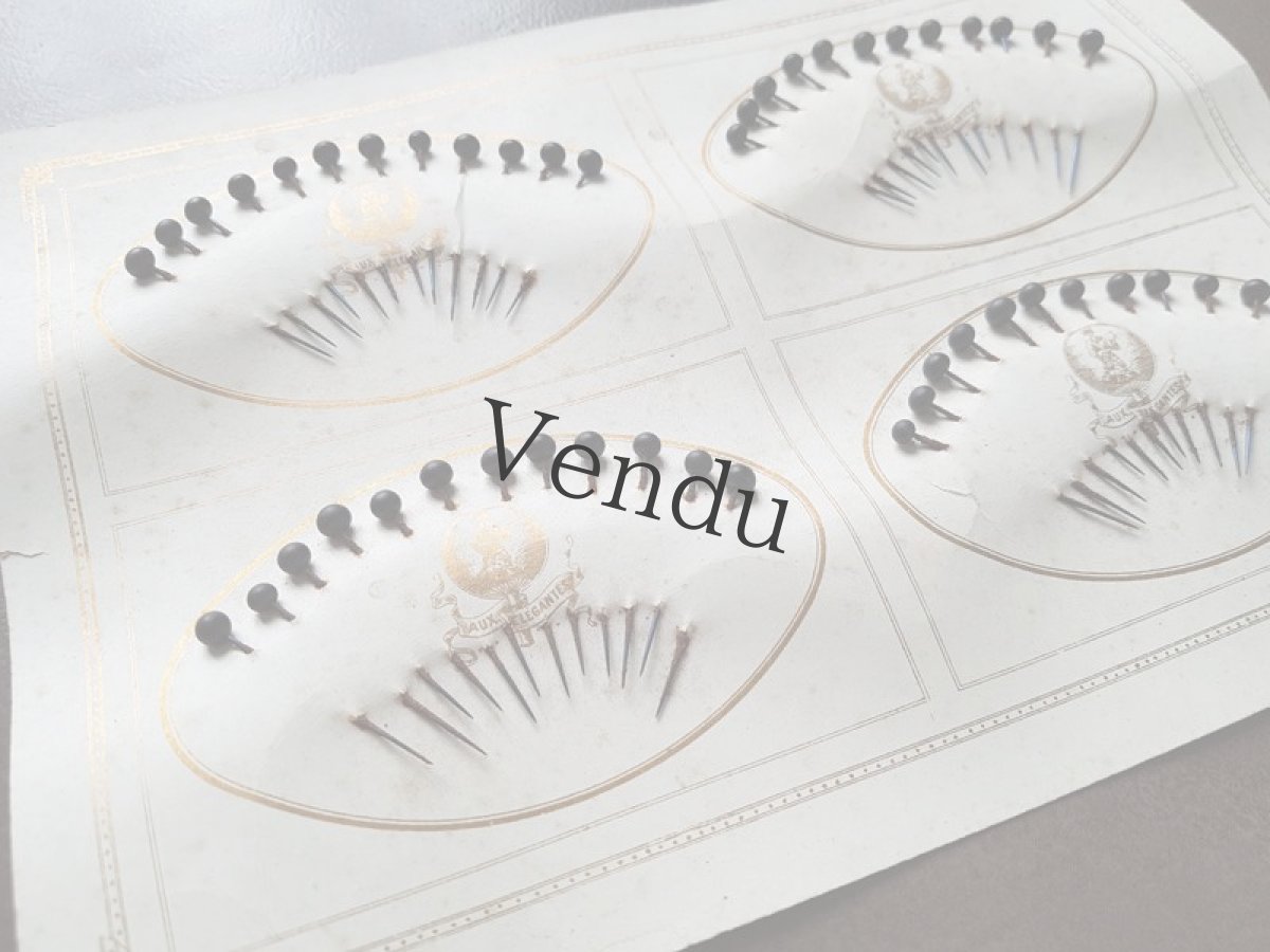 画像3: フランスアンティーク　美しい台紙のエパングルセット (3)