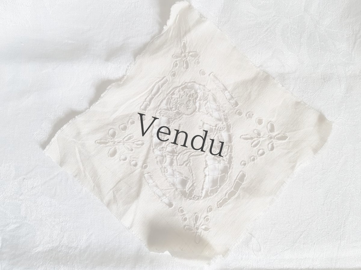 画像7: アンティーク　天使のカットワーク (7)