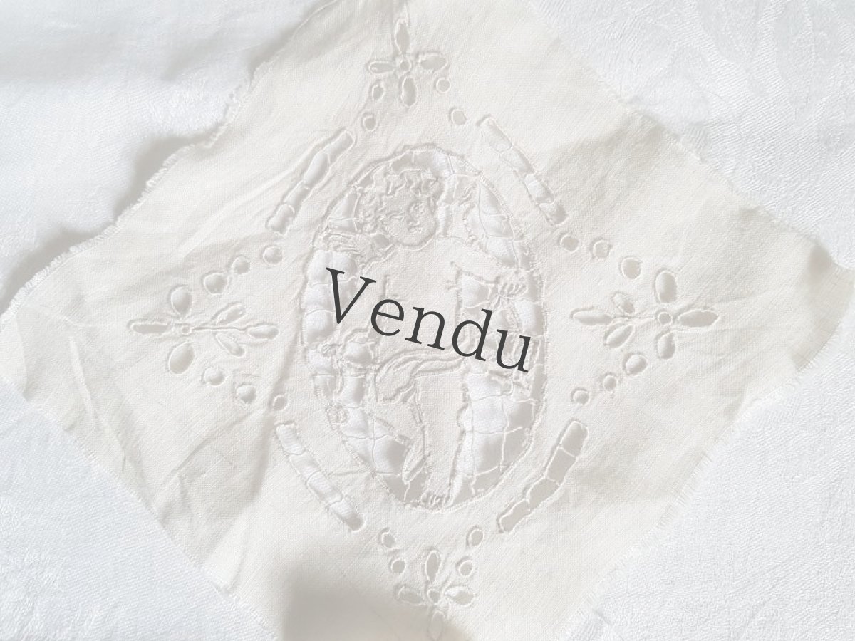 画像6: アンティーク　天使のカットワーク (6)