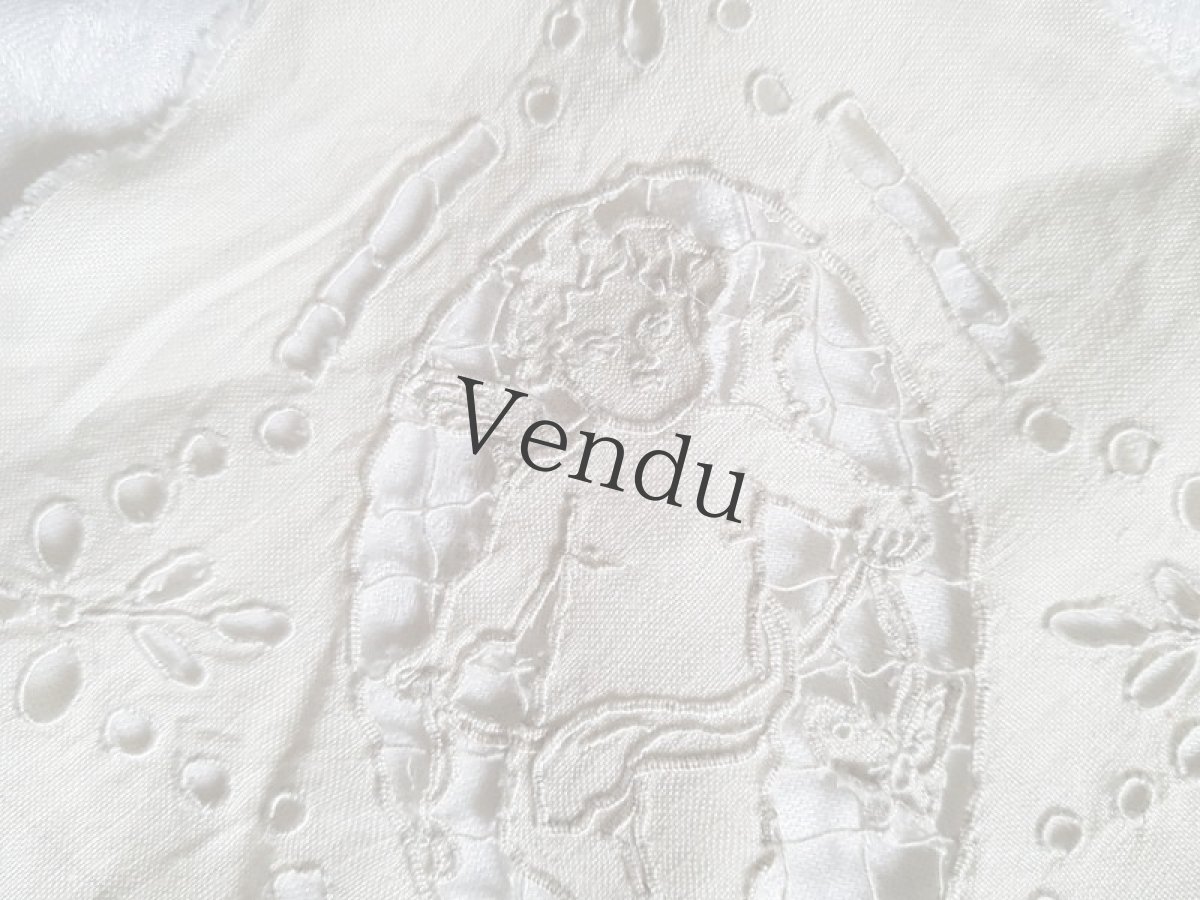 画像5: アンティーク　天使のカットワーク (5)