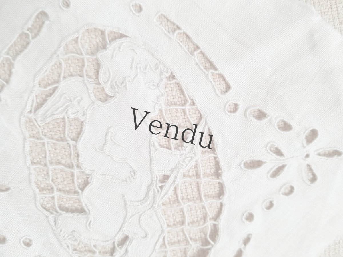 画像3: アンティーク　天使のカットワーク (3)