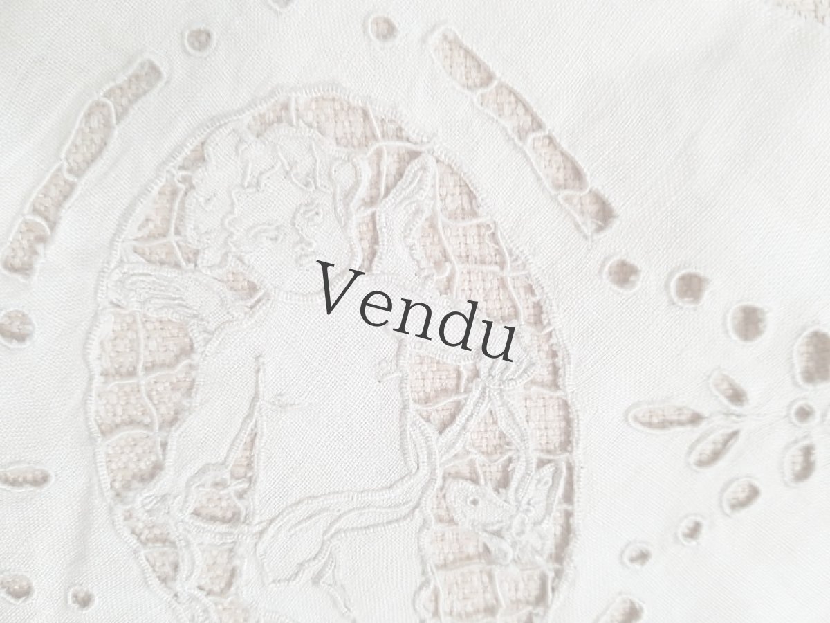 画像3: アンティーク　天使のカットワーク (3)