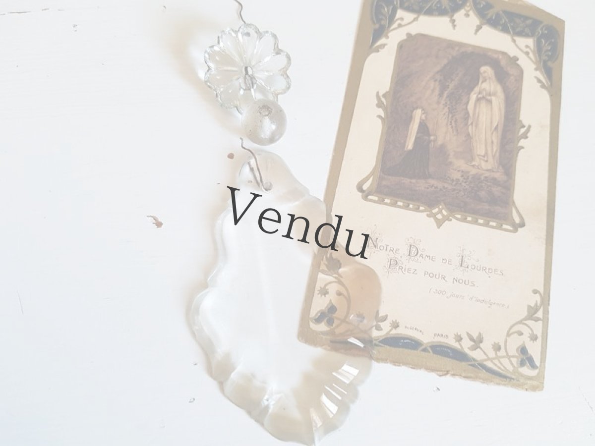 画像2: アンティーク　シャンデリアパーツ　クリスタル　大きめ (2)