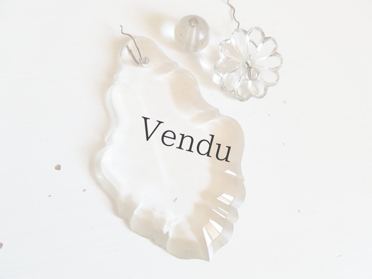 画像4: アンティーク　シャンデリアパーツ　クリスタル　大きめ (4)