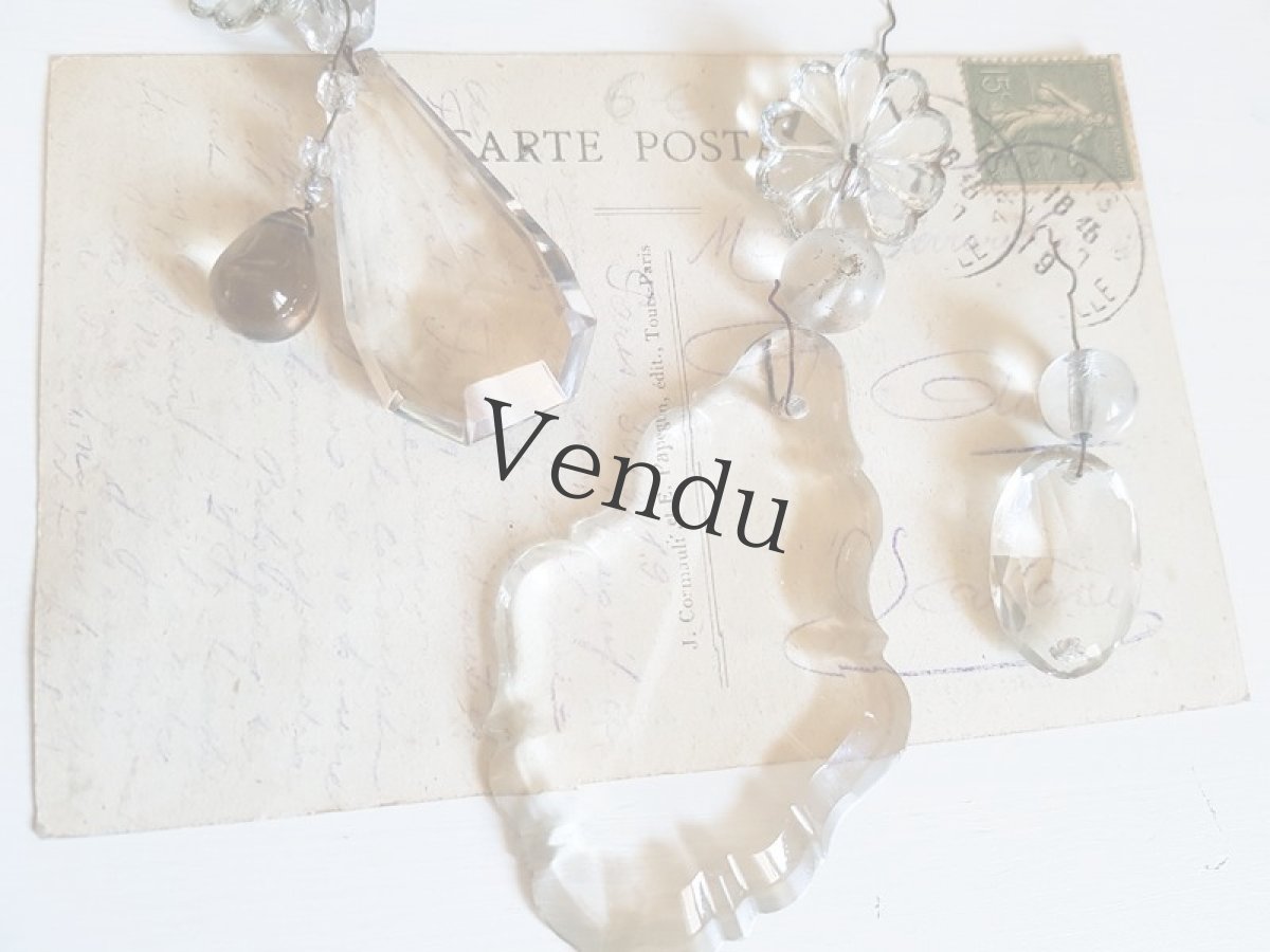 画像5: アンティーク　シャンデリアパーツ　クリスタル　大きめ (5)