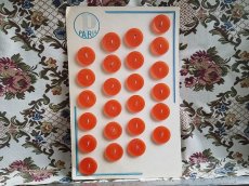 画像5: ヴィンテージ　レトロポップなボタンシート　オレンジ (5)
