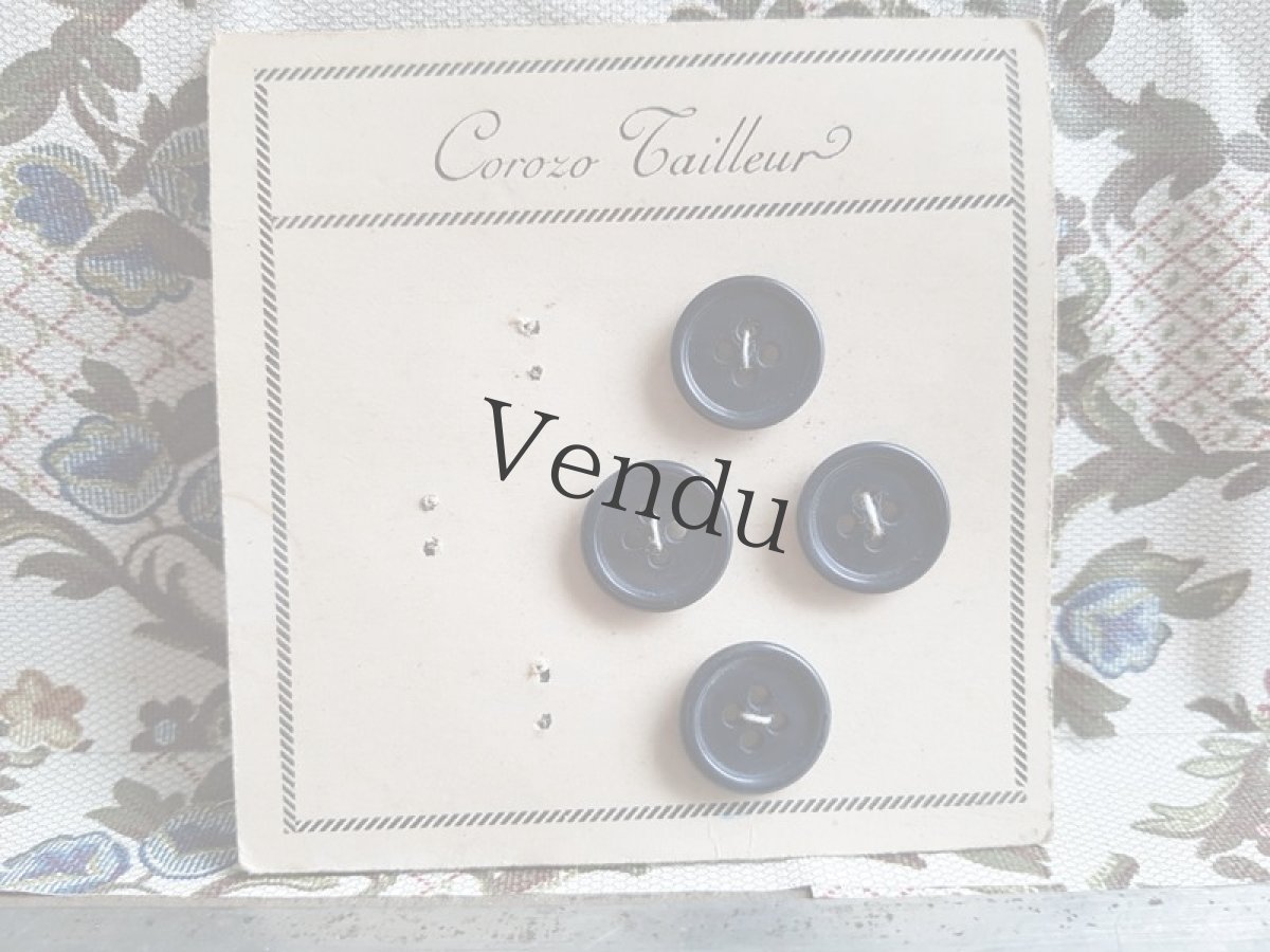 画像3: フランスヴィンテージ　コロゾのボタンシート (3)