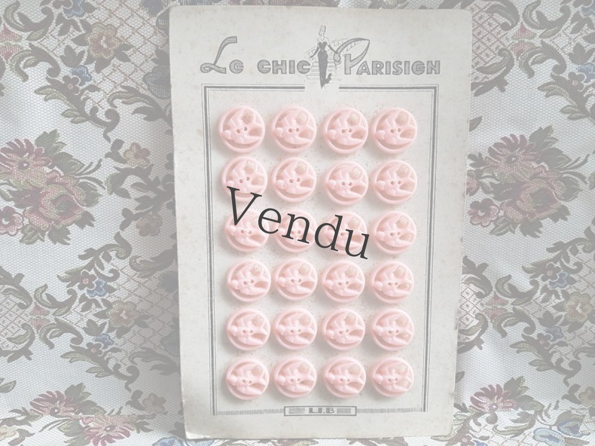 画像6: ヴィンテージ　ツバメのボタン L.I.B (6)