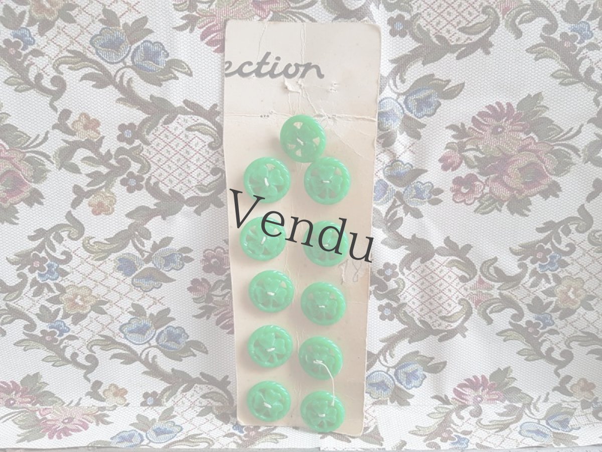 画像4: ヴィンテージ　60’s クローバーのボタン　17ｍｍ (4)