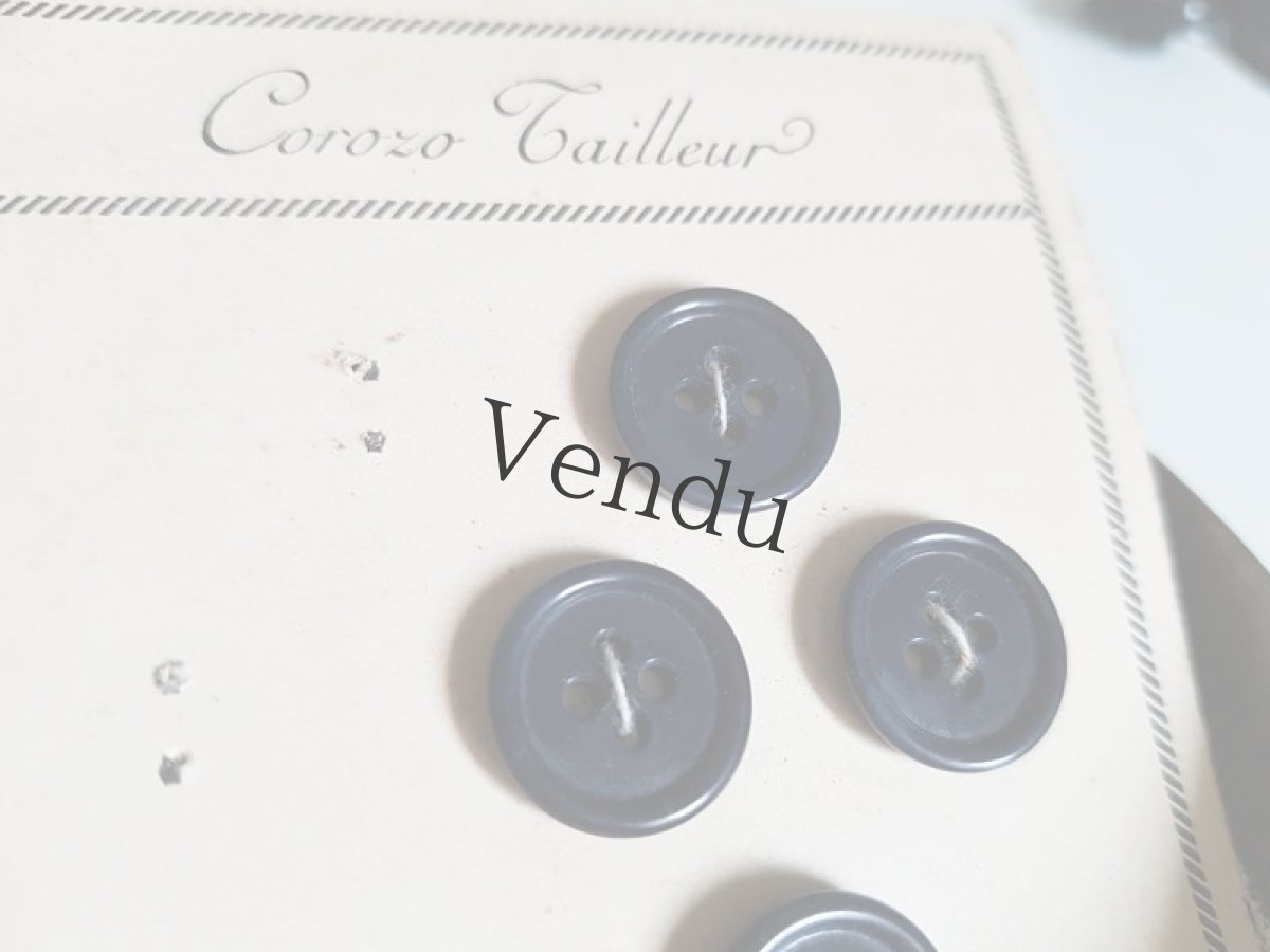 画像2: フランスヴィンテージ　コロゾのボタンシート (2)