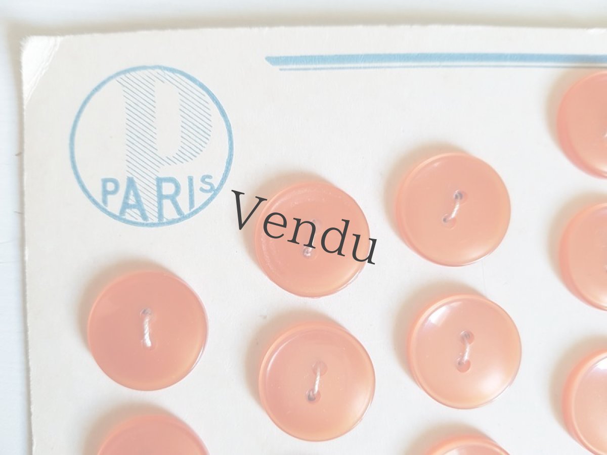 画像3: ヴィンテージ　レトロポップなボタンシート　オレンジ (3)