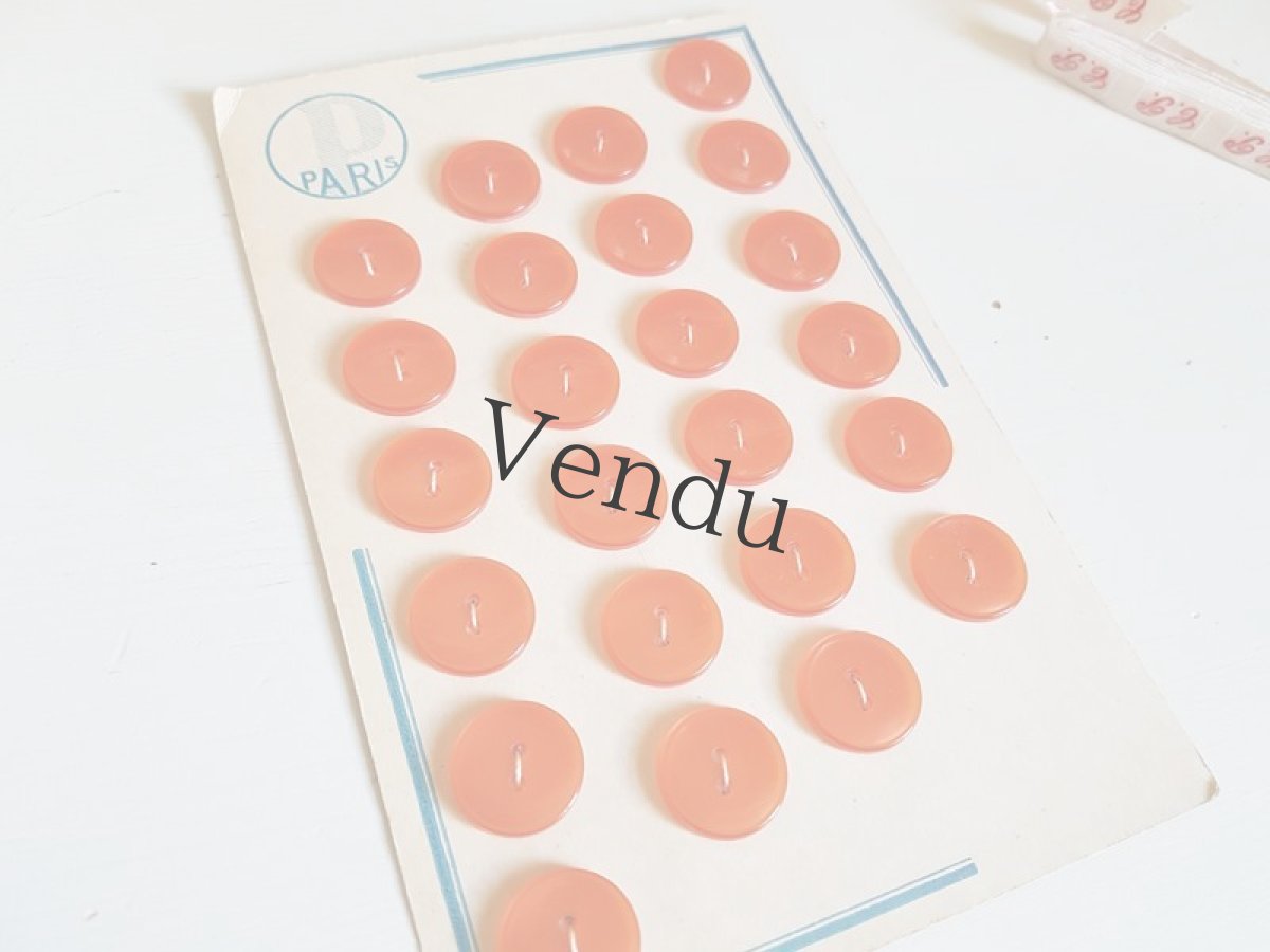 画像2: ヴィンテージ　レトロポップなボタンシート　オレンジ (2)