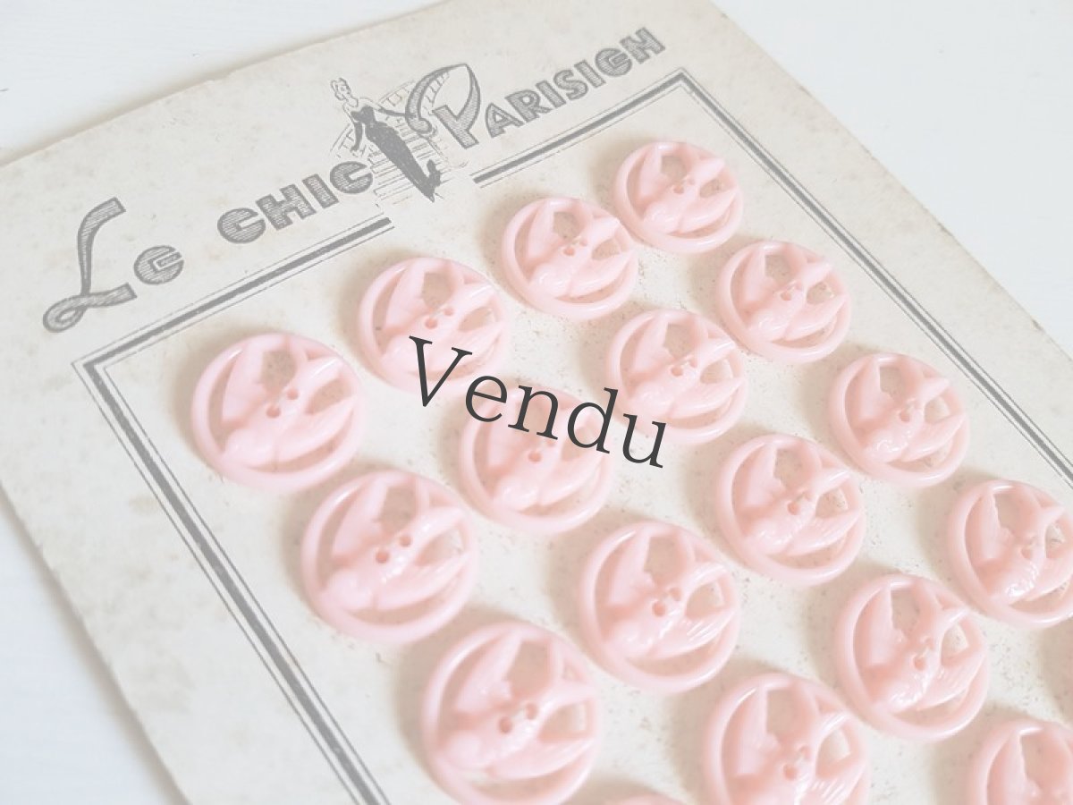 画像2: ヴィンテージ　ツバメのボタン L.I.B (2)