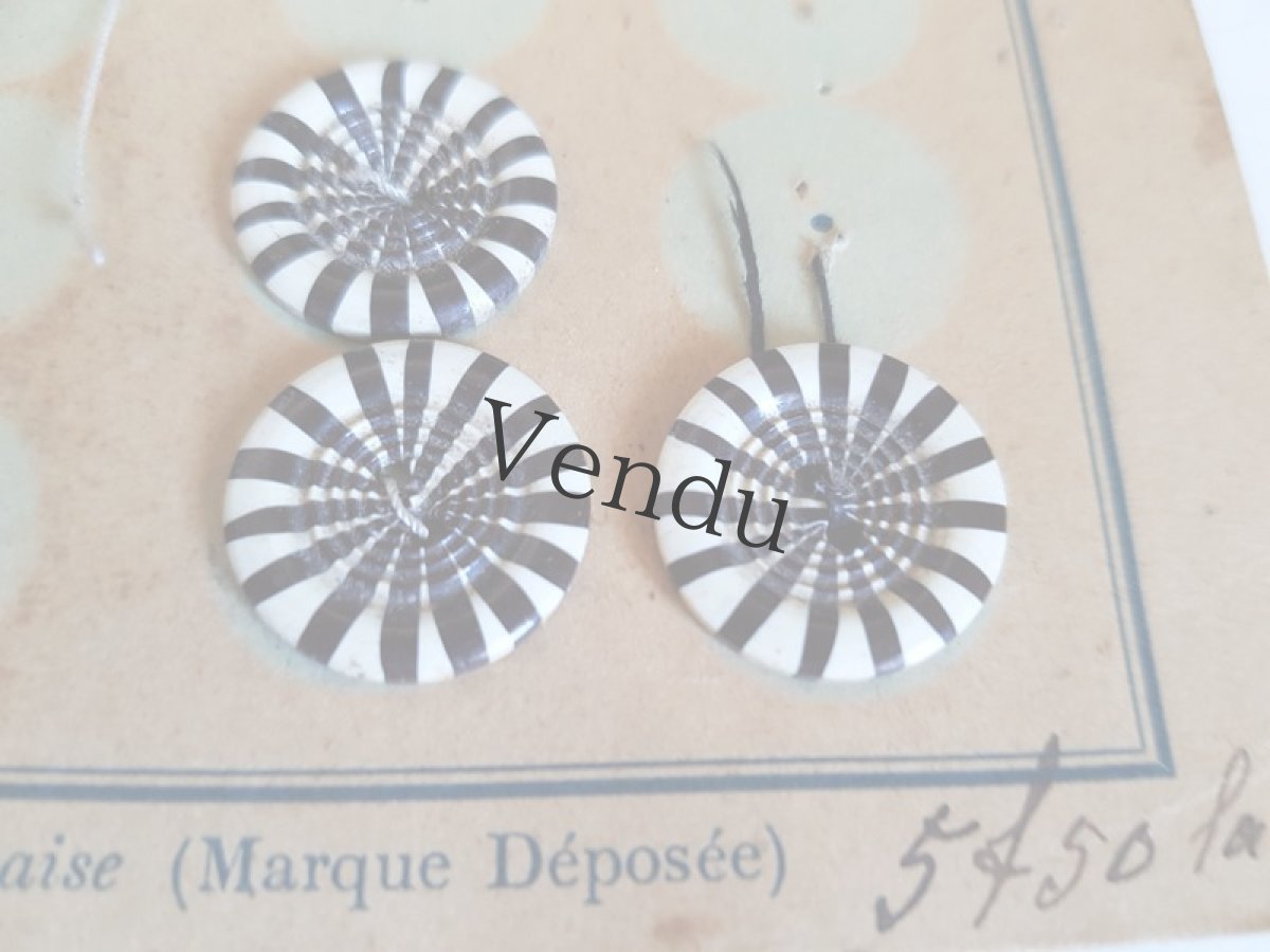 画像4: フランスアンティーク　ガラリット（カゼイン）ボタン 18mm (4)
