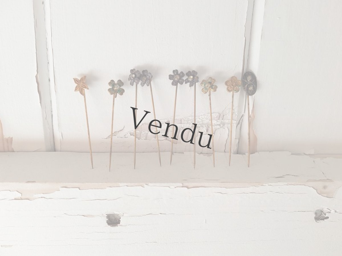 画像6: フランスアンティーク　お花のエパングル (6)