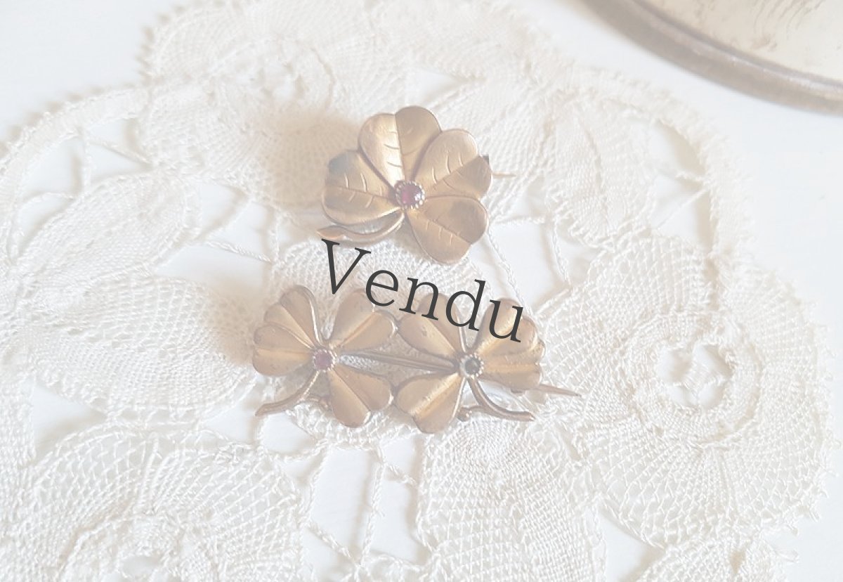 画像5: アンティーク　クローバーのブローチ (5)