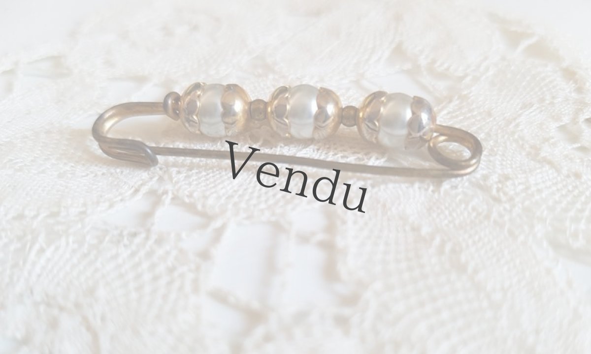 画像6: アンティーク　パールのブローチ (6)