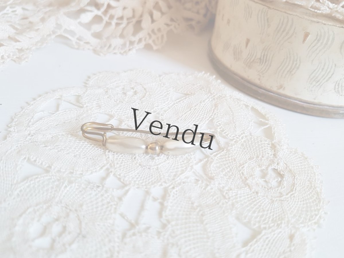 画像2: アンティーク　パールのブローチ (2)