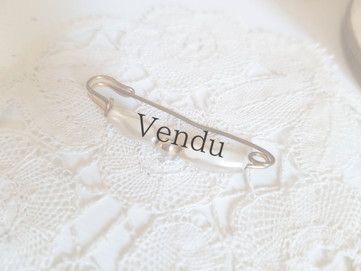 画像4: アンティーク　パールのブローチ (4)