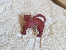画像3: ヴィンテージ　フランス猫のブローチ (3)