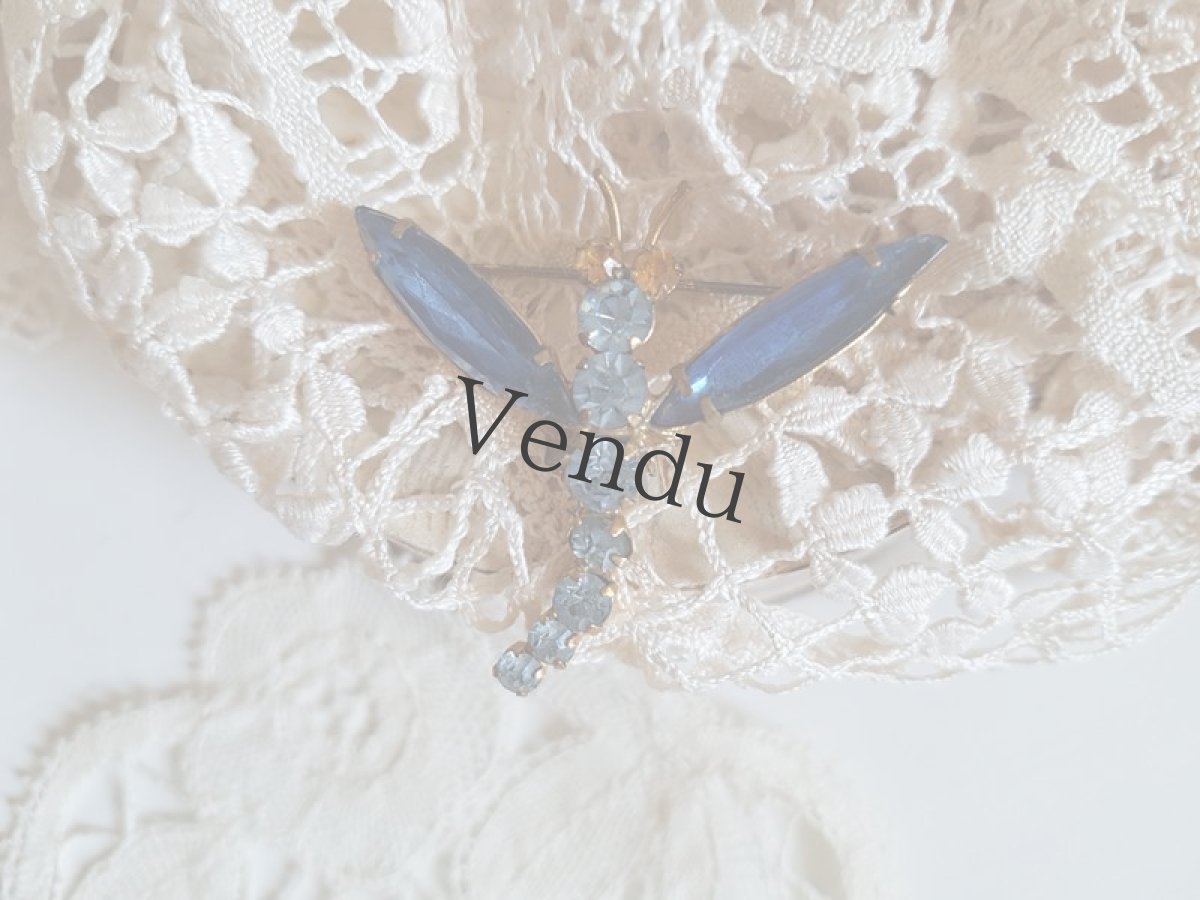 画像2: ヴィンテージ　蜻蛉のブローチ (2)